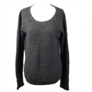 GAP Black w/Gold Metallic Long Sleeve Sweater Medium